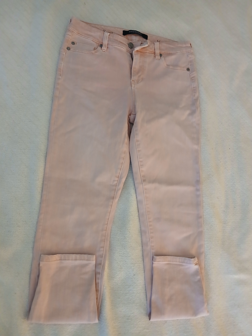 Liverpool Jeans Company Blush Cropped Ankle Jeans